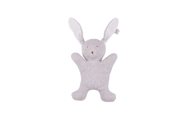 Doudou Coelhinho Cinzento em Algodão Orgânico