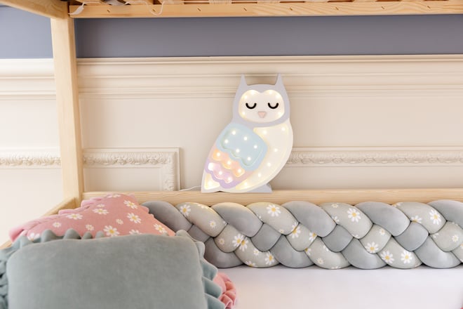 Lampada Little Lights Gufo Arcobaleno LED