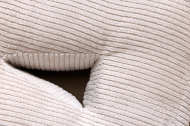 Letter Cushion A - Ecru Corduroy