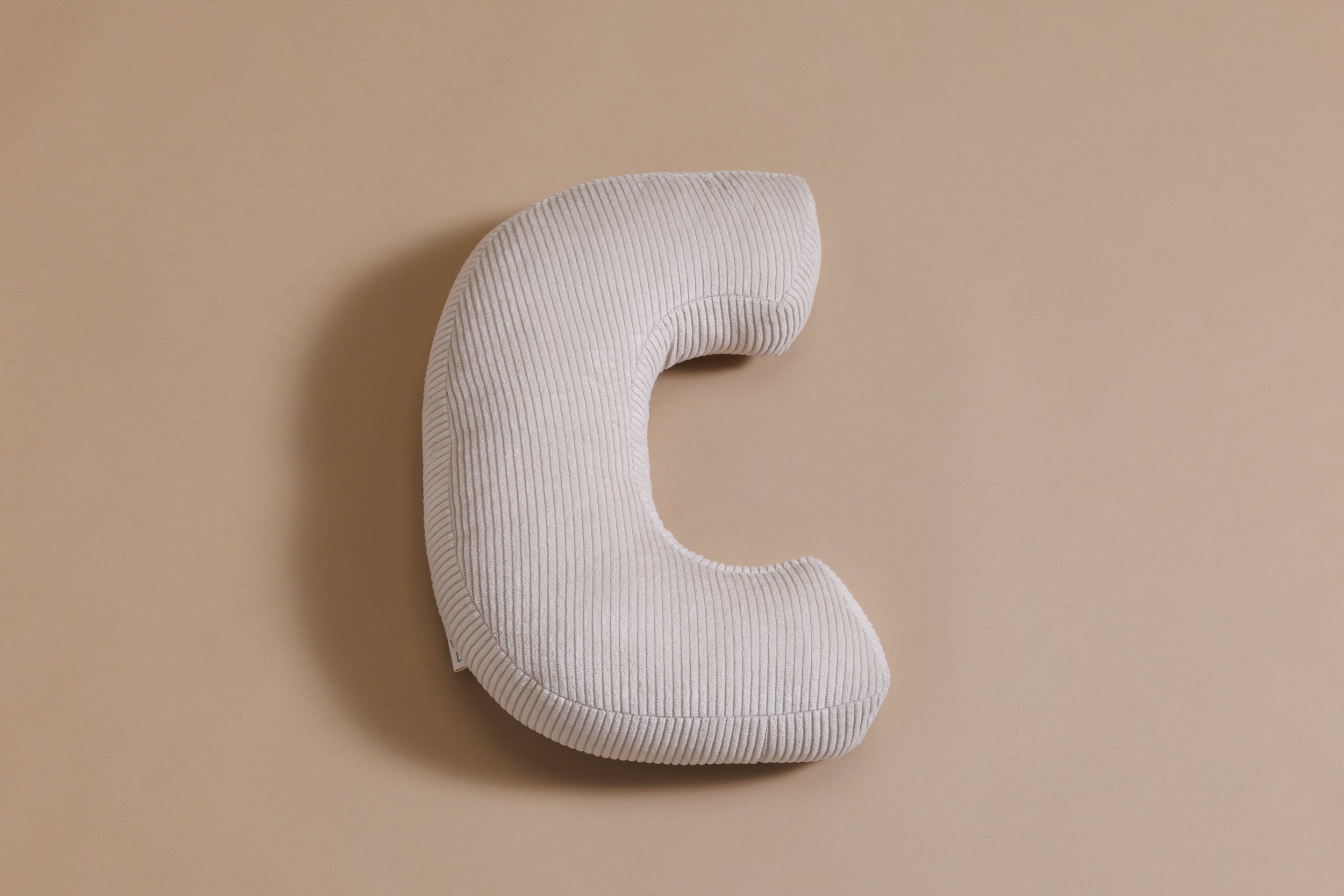 Letter Cushion C - Ecru Corduroy Letter Cushion C - Ecru Corduroy