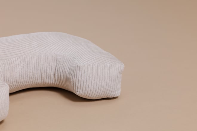 Letter Cushion C - Ecru Corduroy