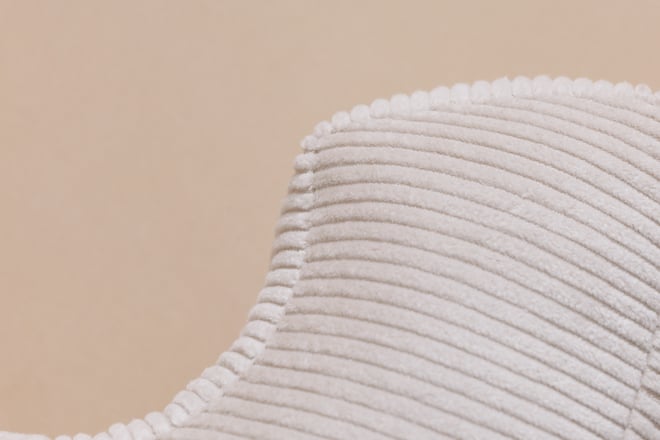 Letter Cushion C - Ecru Corduroy
