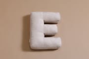 Letter Cushion E - Ecru Corduroy