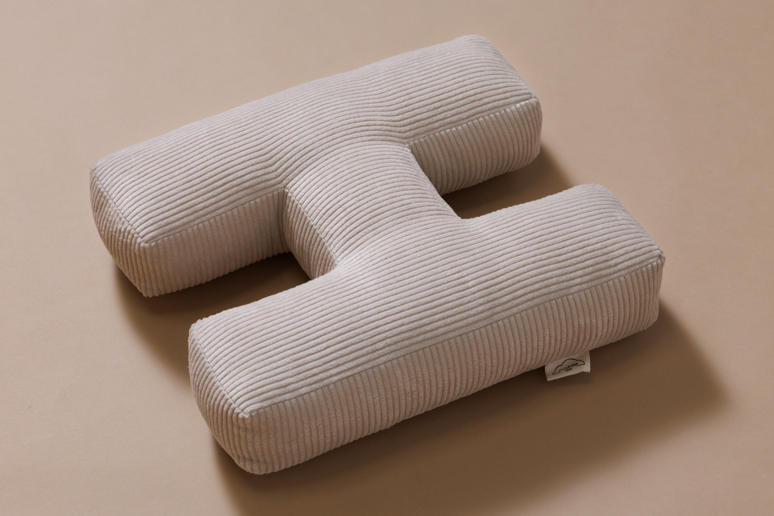 Letter Cushion H - Ecru Corduroy Letter Cushion H - Ecru Corduroy
