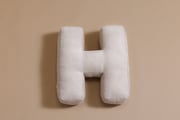 Letter Cushion H - Ecru Corduroy