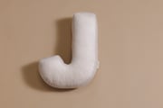 Letter Cushion J - Ecru Corduroy