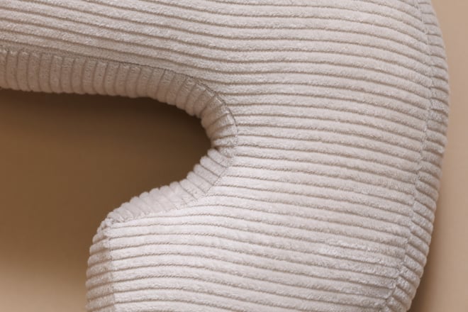 Letter Cushion J - Ecru Corduroy