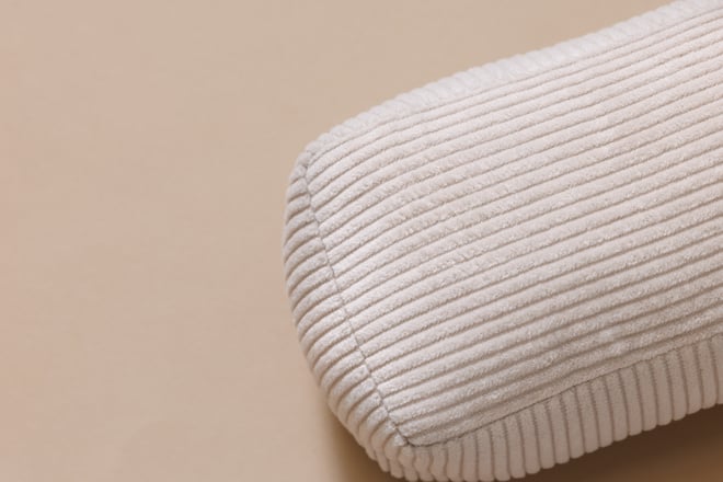 Letter Cushion L - Ecru Corduroy
