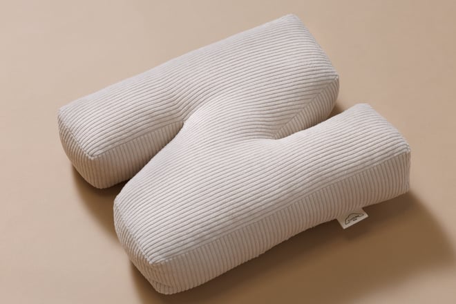 Letter Cushion N - Ecru Corduroy