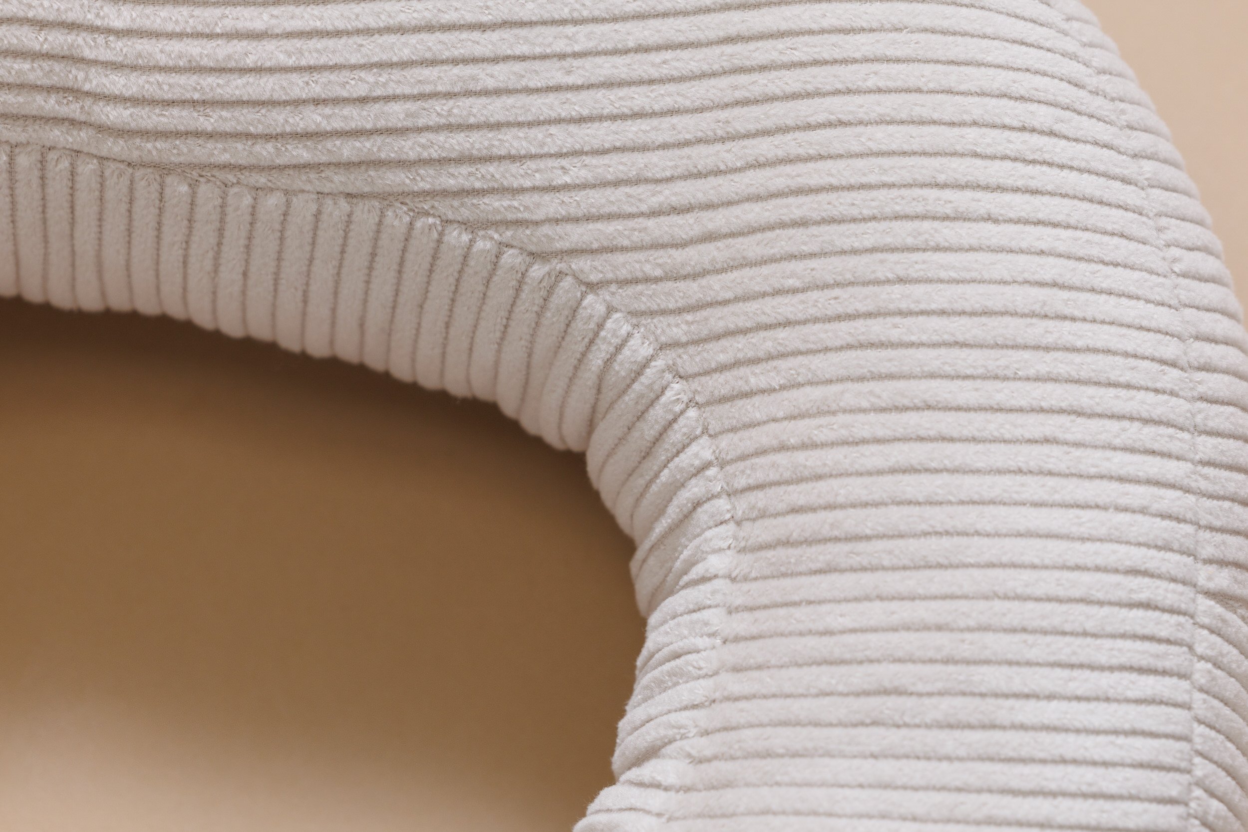 Coussin Lettre O - Velours Côtelé Écru Coussin Lettre O - Velours Côtelé Écru