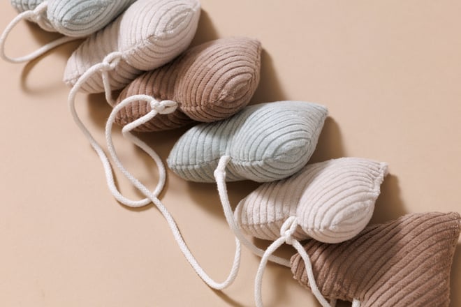 Cord-Herz-Girlande Winter