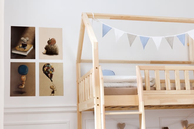 Bunk Bed L Premium On The Floor 90x190cm