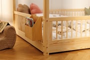 Mesilla de Noche Rectangular de Madera - Natural