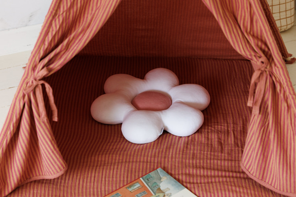 Almofada Daisy em veludo - Rosa