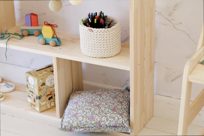 Set of 2 Crochet Toiletry Baskets - Natural