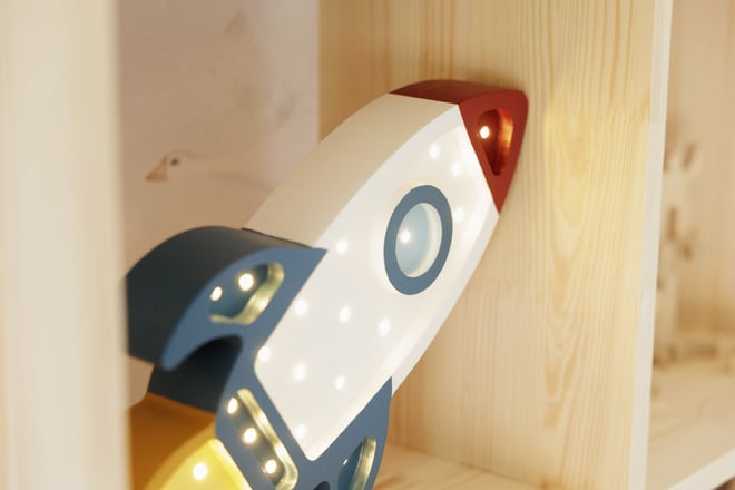 Lampada Little Lights Razzo Galactic White LED
