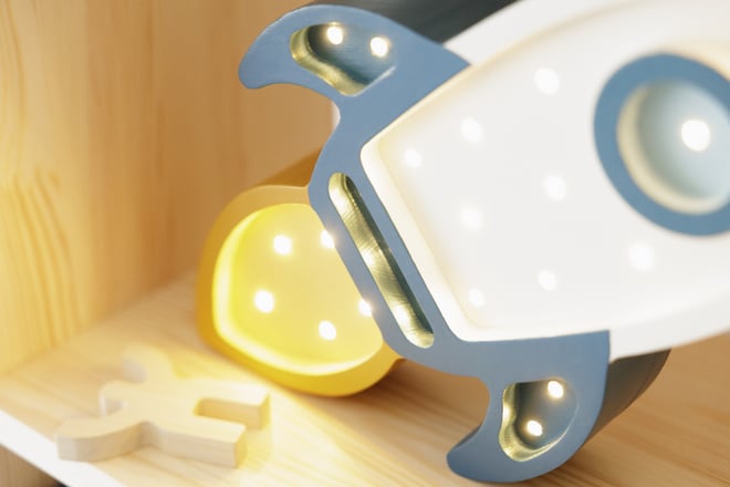 Lampada Little Lights Razzo Galactic White LED