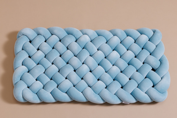 Pletená podlahová matrace – Ice Blue