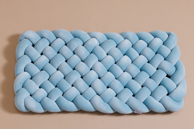 Pletená podlahová matrace – Ice Blue
