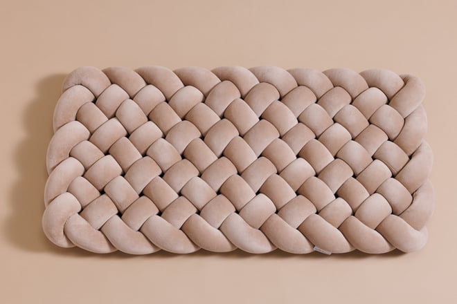 Braided Floor Mattress Cappuccino