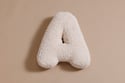 Buchstaben-Kissen A - Vanilla Boucle