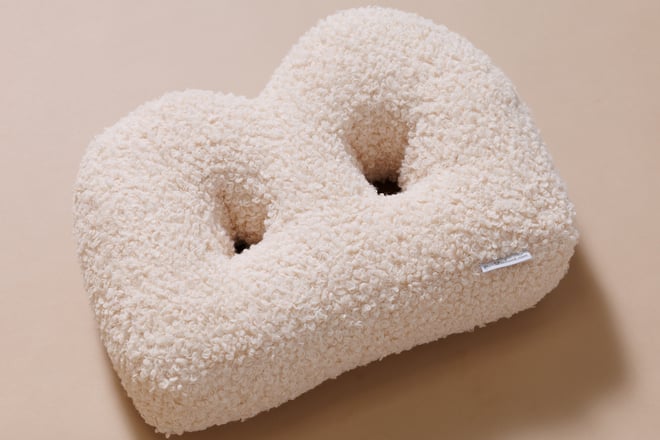 Cuscino Lettera B - Vanilla Boucle