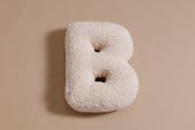 Cuscino Lettera B - Vanilla Boucle