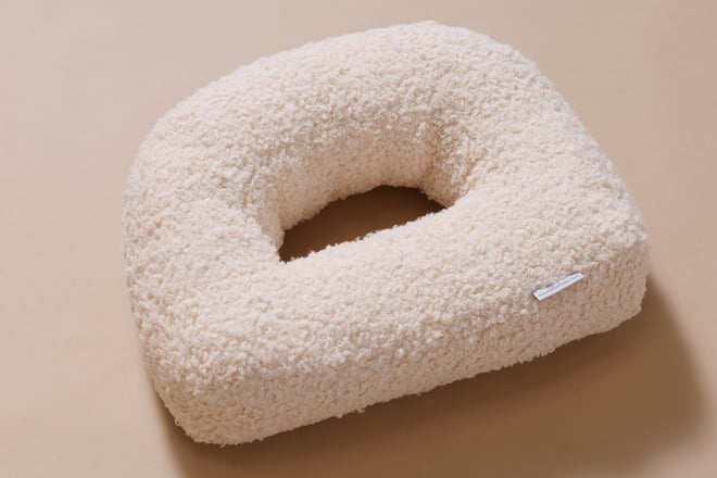 Letter Cushion D - Vanilla Boucle
