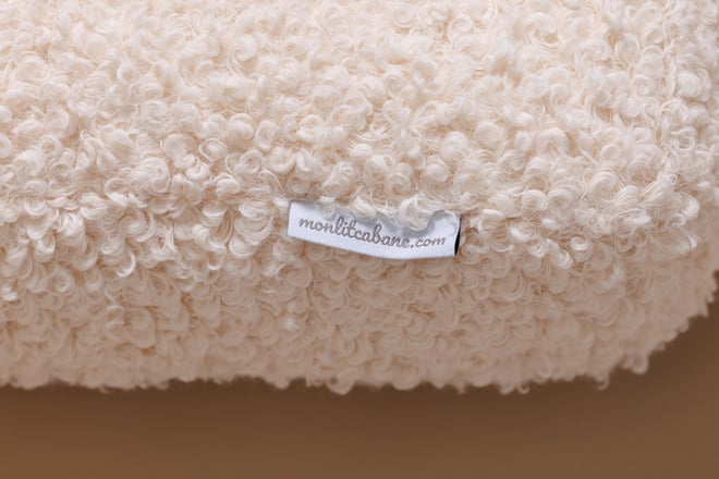 Cuscino Lettera I - Vanilla Boucle