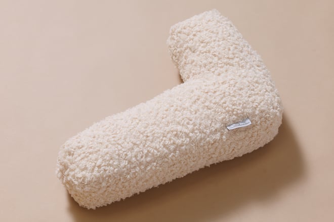Cuscino Lettera L - Vanilla Boucle