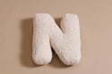 Cuscino Lettera N - Vanilla Boucle