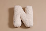Cuscino Lettera N - Vanilla Boucle