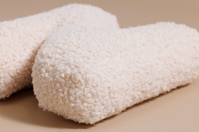 Cuscino Lettera N - Vanilla Boucle