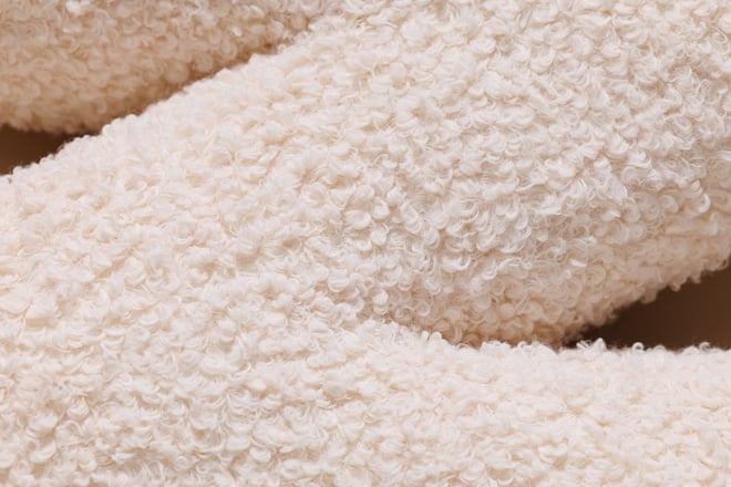 Cuscino Lettera N - Vanilla Boucle