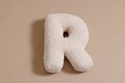 Cuscino Lettera R - Vanilla Boucle