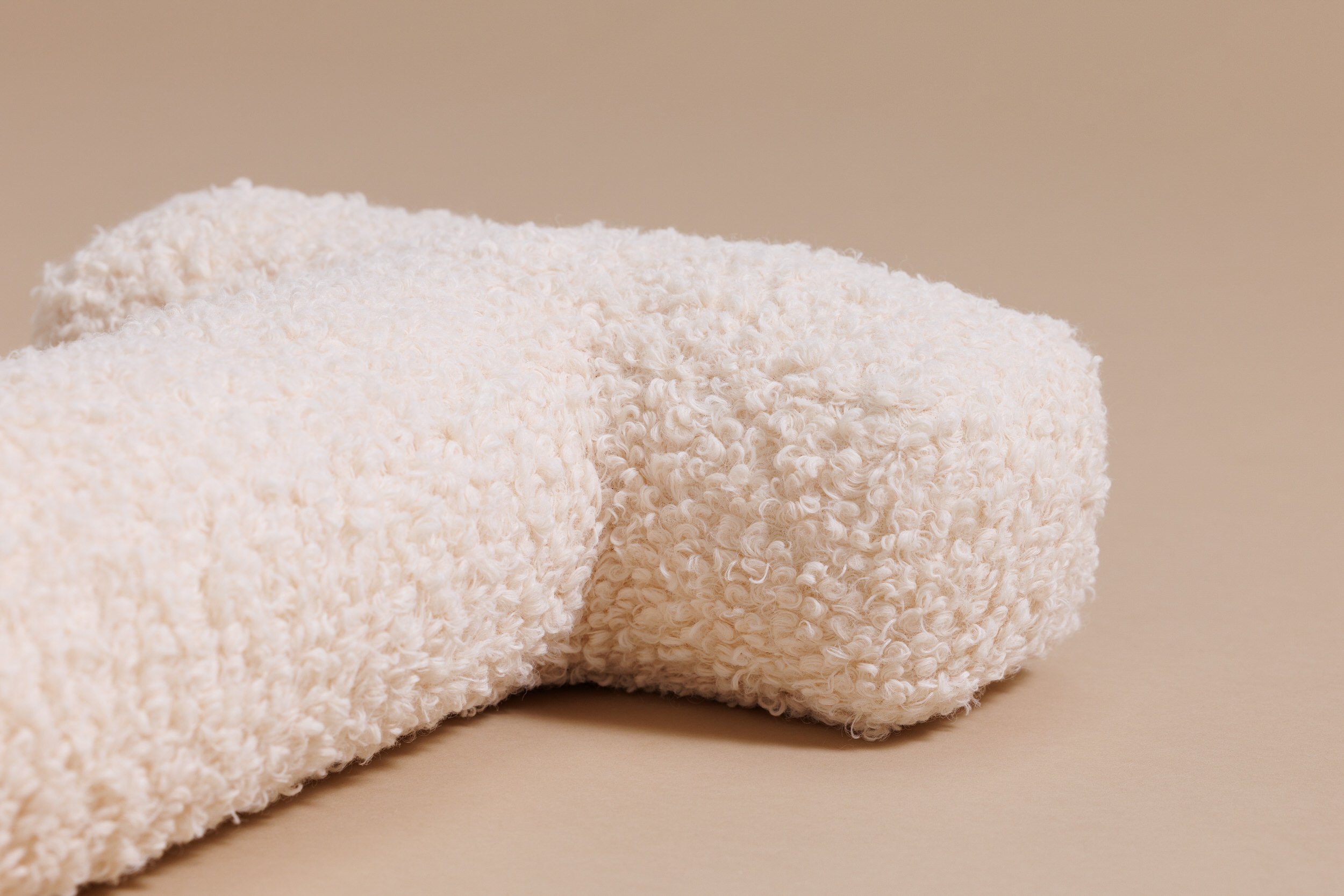 Letter Cushion T - Vanilla Boucle Letter Cushion T - Vanilla Boucle