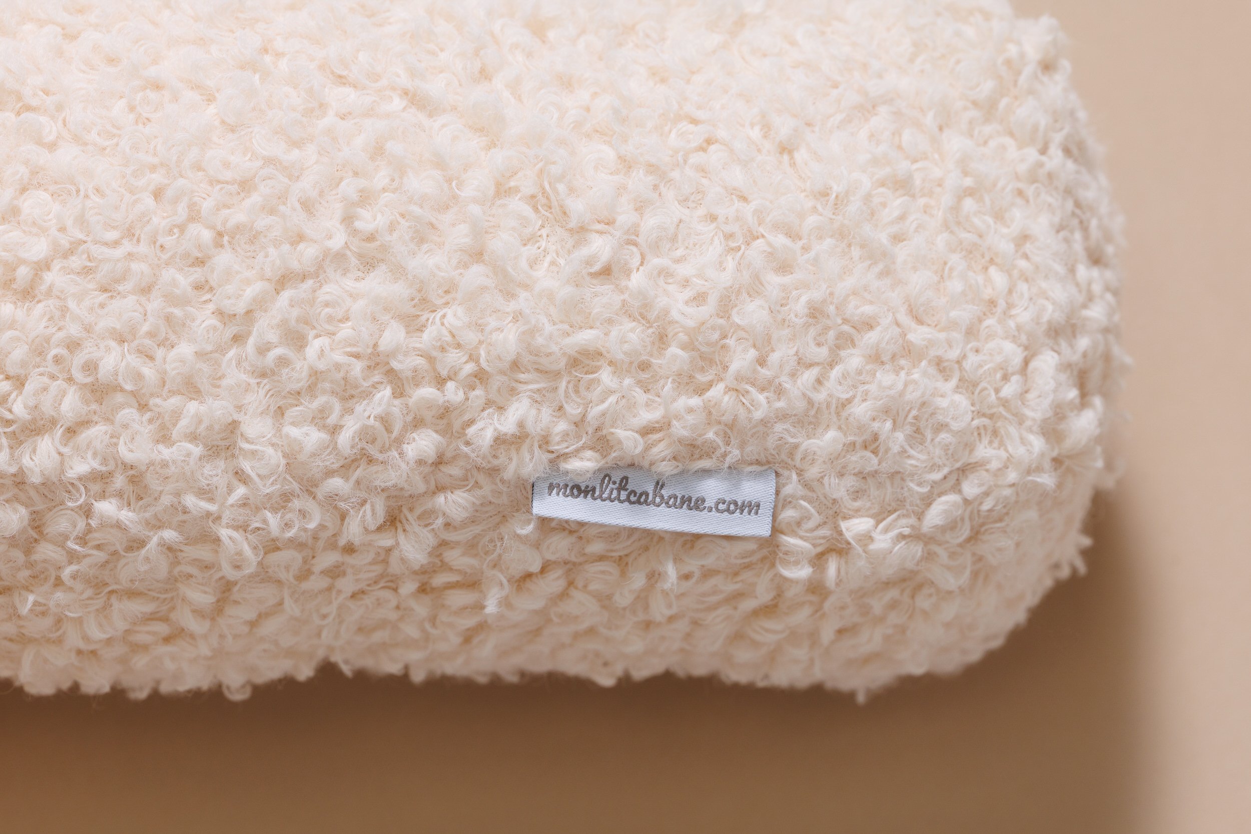 Letter Cushion T - Vanilla Boucle Letter Cushion T - Vanilla Boucle