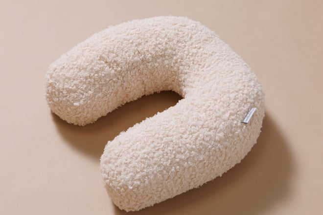 Cuscino Lettera U - Vanilla Boucle