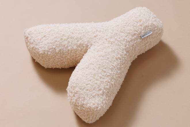 Cuscino Lettera Y - Vanilla Boucle