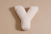 Buchstaben-Kissen Y - Vanilla Boucle