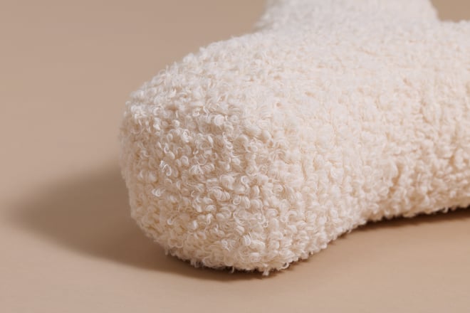Cuscino Lettera Y - Vanilla Boucle