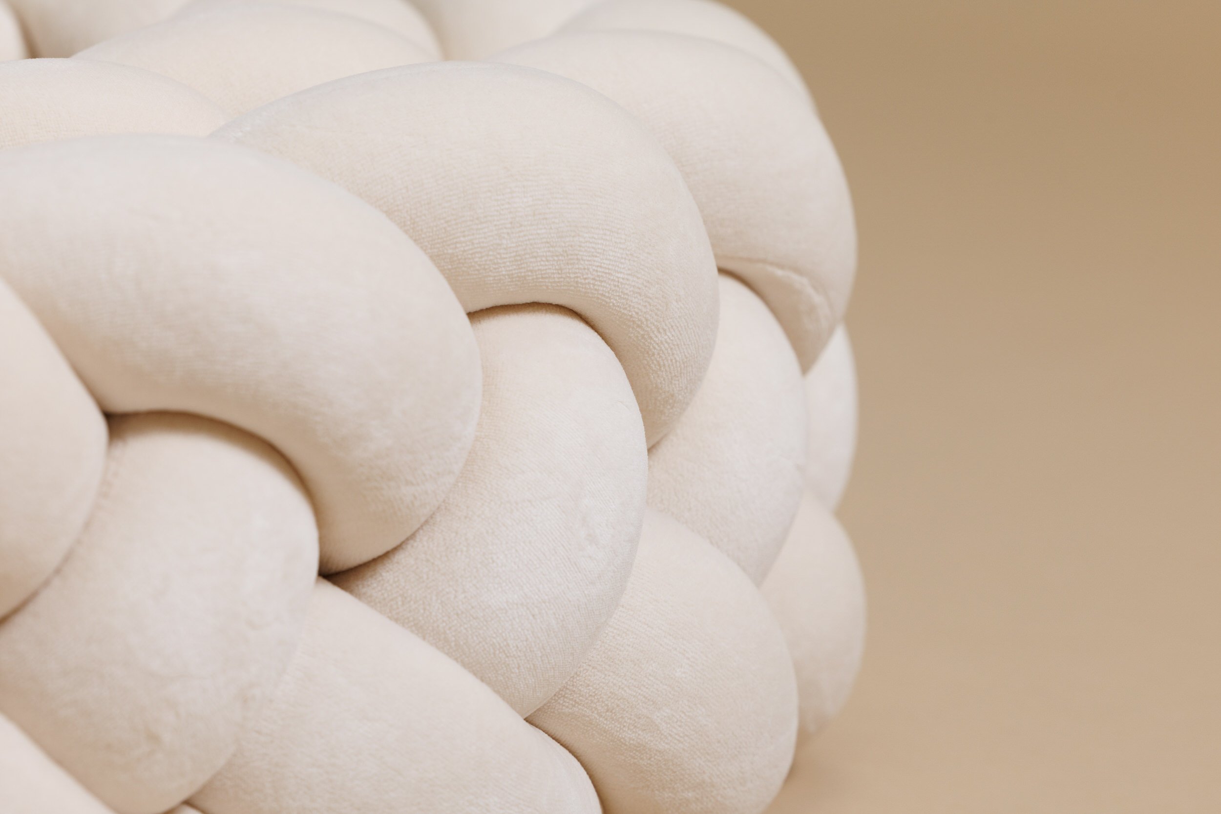 Almond Bed Bumper - 4 Ropes Almond Bed Bumper - 4 Ropes