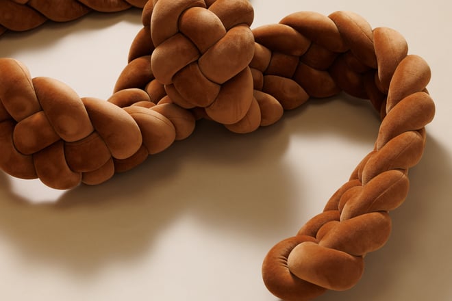 Cinnamon Bed Bumper - 4 Ropes