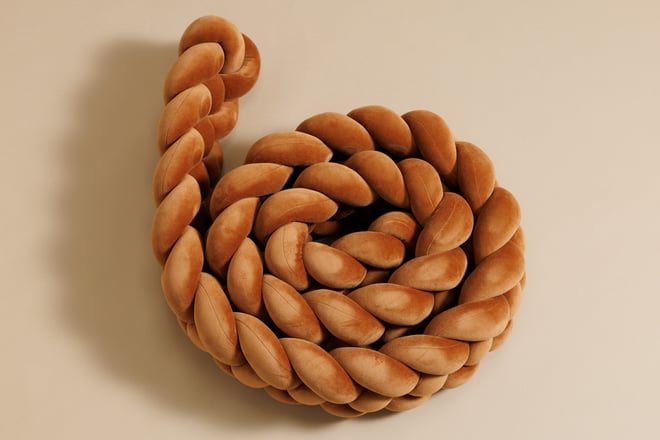 Cinnamon Bed Bumper - 4 Ropes