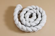 Light Grey Bed Bumper - 4 Ropes