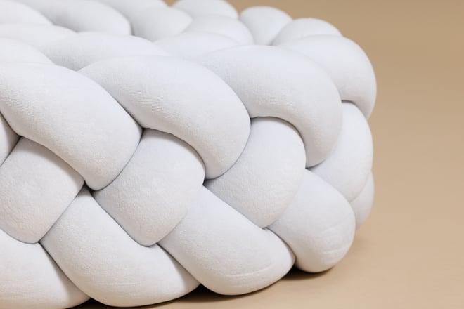 Light Grey Bed Bumper - 4 Ropes