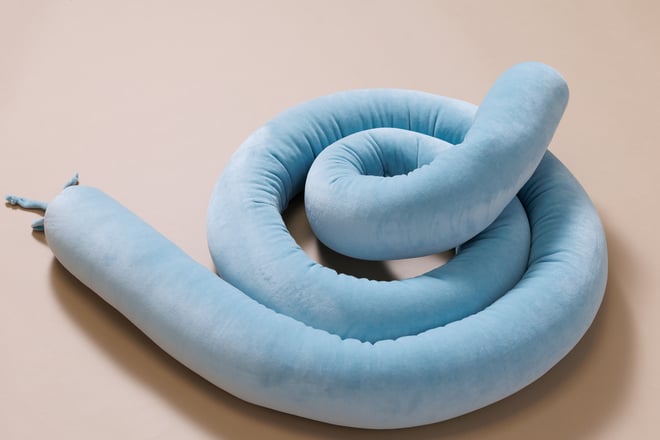 Cuscino a Rullo Paracolpi - Ice Blue