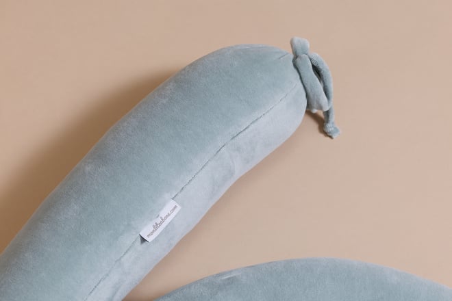Sage Green Bolster Bed Bumper 