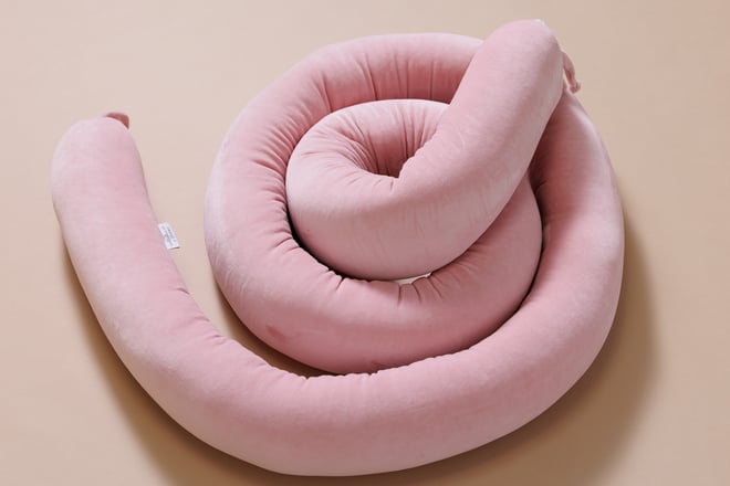 Rulo Protector de cama - Rosa Empolvado
