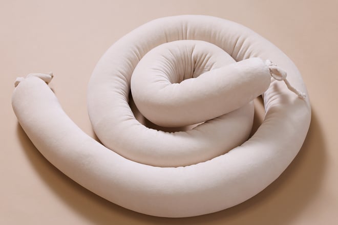 Contorno de Cama Travesseiro- Amêndoa
